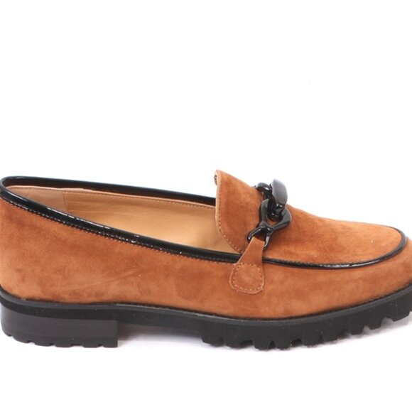 Luca Grossi 706a Brown Suede Leather Platform Loafers Shoes - Picture 3 of 8